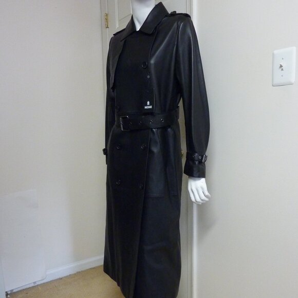 MACKAGE GAEL-V Maxi Leather Trench Coat - Picture 8 of 14